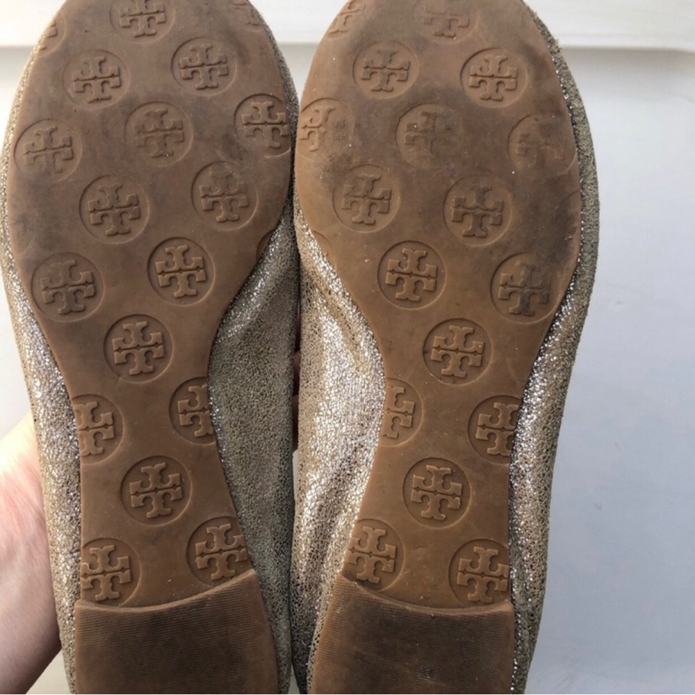 Tory Burch Miller Bronze/Gold Flats. Size 8. - Picture 8 of 9
